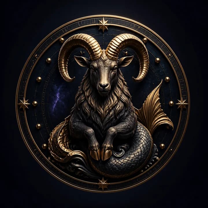 Capricorn celestial zodiac artwork